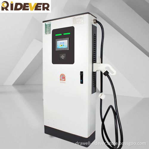 Ridever New Energy 60KW Single Gun Intelligent Charging Pile DC Charging Pile for Auto Fast Charging Station Construction